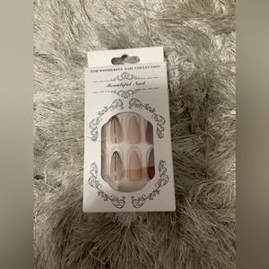 Square Press on Nails Short,Press on Nails Medium Fake Nails